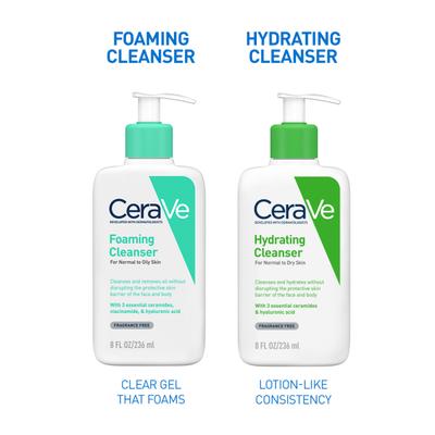 CeraVe Foaming Cleanser For Normal To Oily Skin 236 ml - Face Wash & Cleansers