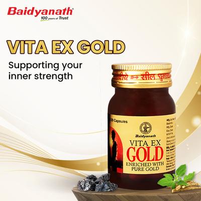 Baidyanath Vita Ex Gold Plus Capsule 20's - Sexual Healthcare