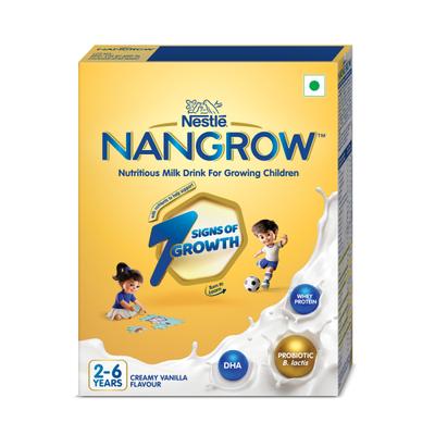 Nestle Nangrow 2- 6 years Milk Drink Powder - Creamy Vanilla (Refill Pack) 400 gm - Baby And Infant Supplements