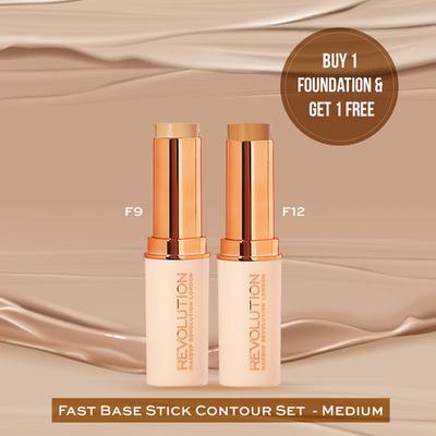 Makeup Revolution Fast Base Contour Set- Medium 12.4 gm - Contour