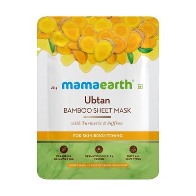 Mamaearth Ubtan Bamboo Sheet Mask 25 gm - Sheet Masks