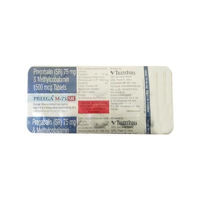 PREEGA M SR 75 Tablet 10's - Neuropathic Pain-Dru