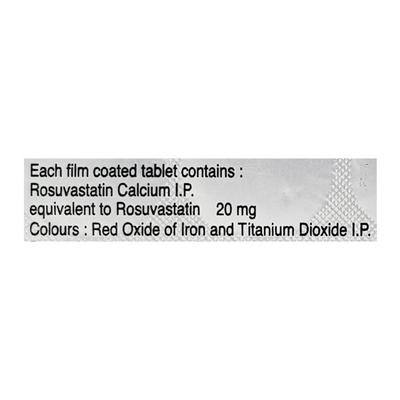 Rostar 20mg Tablet 10'S - High Cholesterol-Dys