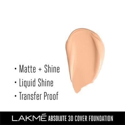 Lakme Absolute 3D Cover Foundation Cool Ivory 15 Ml - Foundation