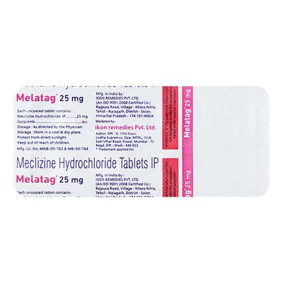 MELATAG 25mg Tablet 10's - Vomitting/Emesis-Ant
