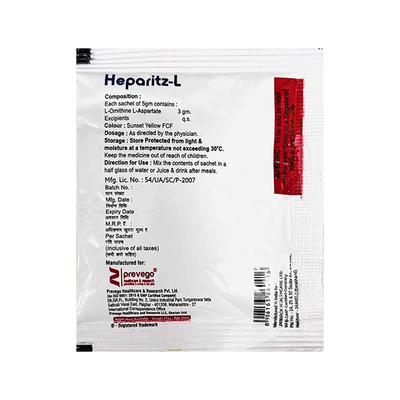 HEPARITZ L Sugar Free Orange Flavour Granules 5gm - Supplements-Sup