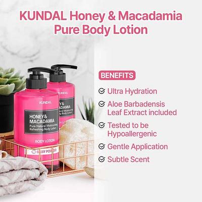 Kundal Honey and Macadamia Pure Body Lotion Amber Vanilla 500 ml - Lotions & Creams