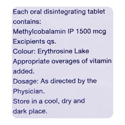 MECONEURON OD 1500mcg Tablet 15's - Nootropics And Neurotrophics