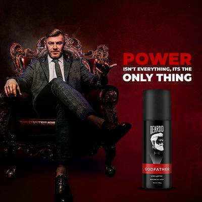 Beardo Godfather 150ml and Whisky Smoke 120ml Perfume Body Spray for Men Combo 1's - Men Deodorants/Roll-Ons