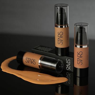 Star's Cosmetics Matte Finish, Full Coverage Face Make Up Micro Foundation (Sienna) 30 ml - Foundation
