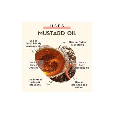 Essentia Extracts Cold Pressed Mustard Oil 1000 ml - Massage Oils