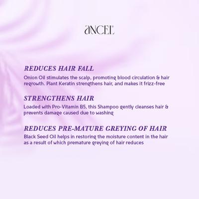 Ancel Red Onion Black Seed Oil Shampoo 300 ml - Shampoos