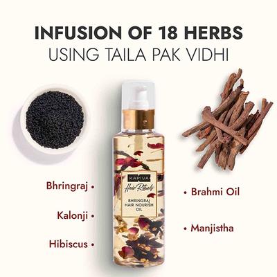 Kapiva Hair Rituals Bhringraj Hair Nourish Oil 100 ml - Hair Oils