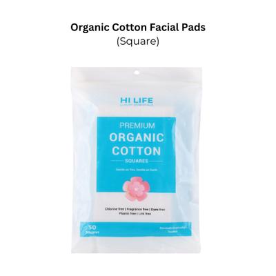 Hi Life Organic Cotton Square 50's - Cotton Buds & Balls