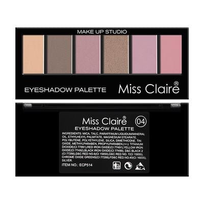 Miss Claire Makeup Studio Eyeshadow Palette - 4 Pink 6 gm - Eye Shadow Palettes
