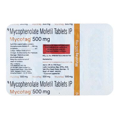MYCOTAG 500mg Tablet 10's - Auto Immune Disease-Imm