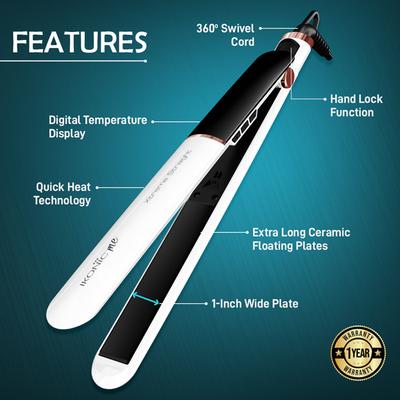 Ikonic Me Xtreme Straight (Pearl) 1's - Straighteners
