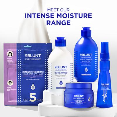 Bblunt Intense Moisture Heat Hair Spa Mask with Jojoba Oil and Vitamin E for Salon Like Hair Spa at Home 70 gm - Hair Masks & Packs