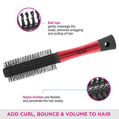 Vega Round Brush (E17 - RB) 93 gm - Hair Brushes