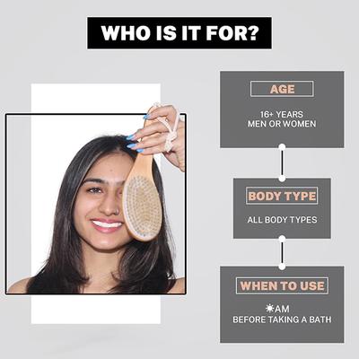 House of Beauty Dry Brush For Body For Lymphatic Drainage, Smooth Skin, In-Grown Hair 1's - Others