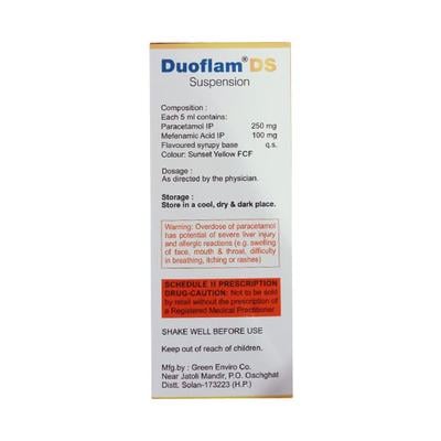 DUOFLAM DS DELICIOUS MANGO FLAVOUR Suspension 60ml - Pain relief-Nsa