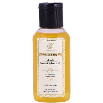 KHADI NATURAL SWEET ALMOND OIL 100ml 100 ml - Massage Oils