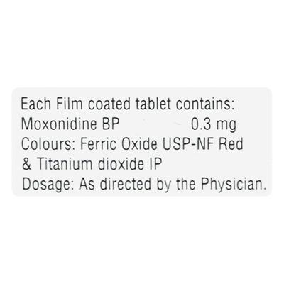 Moxocard 0.3mg Tablet 10'S - Hypertension-Cen