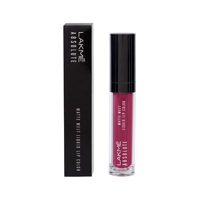Lakme Absolute Matte Melt Liquid Lip Color - Mulberry Feast 6 ml - Liquid Lipsticks