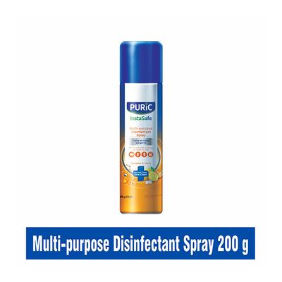 Puric InstaSafe Multi-purpose Disinfectant Spray - Camphor & Citrus 200 gm - Hand Sanitizer