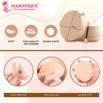 Majestique Powder Puff Round 1's - Sponges & Applicators