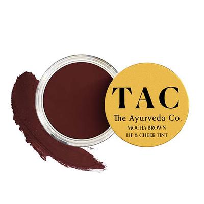 TAC - The Ayurveda Co. Mocha Brown Coffee Lip Cheek & Eye Tint Moisturising Matte 5gm - Lip Stains & Tints