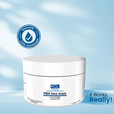 FCL PBA Brightening Face Mask Kojic Acid With Hyaluronic Acid for Glowing Skin 100 gm - Face Packs