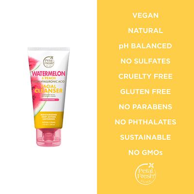 Petal Fresh Hydrating Watermelon Facial Cleasner With Hyaluronic Acid 200 ml - Scrubs & Exfoliants