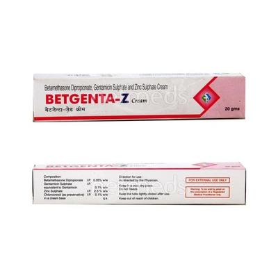 Betgenta Z Cream 20gm - Skin Infections-Top