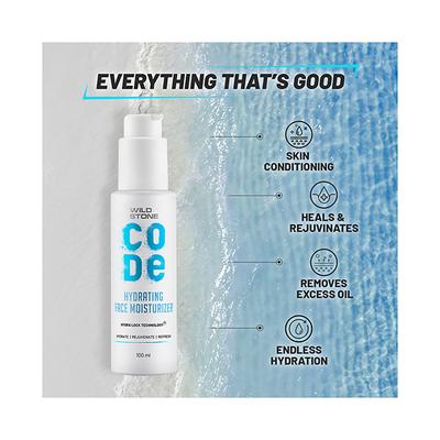 Wild Stone Code Hydrating Facegel Moisturizer for Men 100 ml - Face Moisturizers
