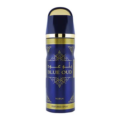 NUSUK Blue Oud Deodorant For Men, Perfumed Body Spray 200 ml - Men Deodorants/Roll-Ons