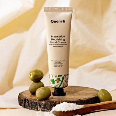 Quench Botanics Rice Water Hand Cream with Aloe Vera & Shea Butter 30 ml - Hand Creams