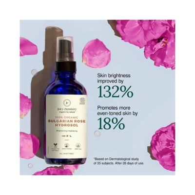 Juicy Chemistry 100% Organic Bulgarian Rose Water Toning Mist For Normal To Oily Skin Type 110ml - Face Mists