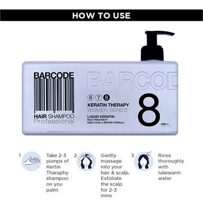 Barcode Professional Hair Shampoo Keratin Therapy (BCSH006) 1000 ml - Shampoos