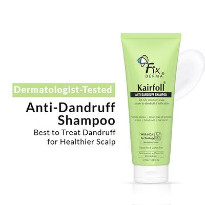 Fixderma Kairfoll Anti Dandruff Shampoo for Oily and Sensitive Scalp, Shampoo for Dandruff 100 ml - Shampoos