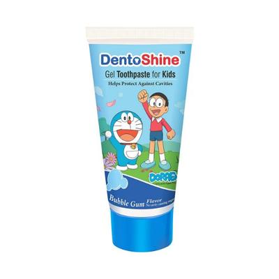 Dentoshine Bubble Gum Flavour Gel Toothpaste for Kids 80 gm - Toothpaste