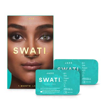Swati Cosmetics Coloured Lenses Jade 1 Month Contact Lenses ( - 3) 1's - Eyecare Lenses