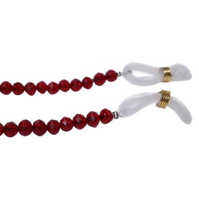 Modisch Maroon Crystal Sunglasses Chain (JC-13M) 1's - Wearables Sunglasses