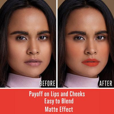 Lakme 9 To 5 Weightless Mousse Lip & Cheek Color Tangerine Fluff 9 Gm - Lipsticks