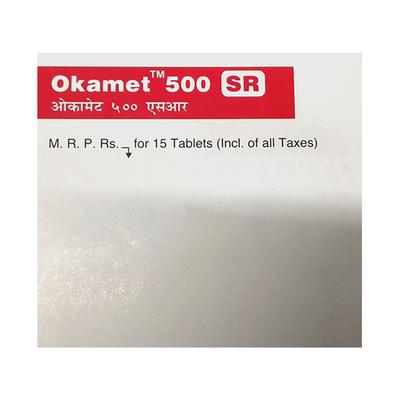 OKAMET 500 SR Tablet 15's - Diabetes-Ant