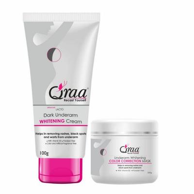 Qraa Underarm Whitening Kit for Dark Underarms 350g 2's - Creams/Oils/Lotions
