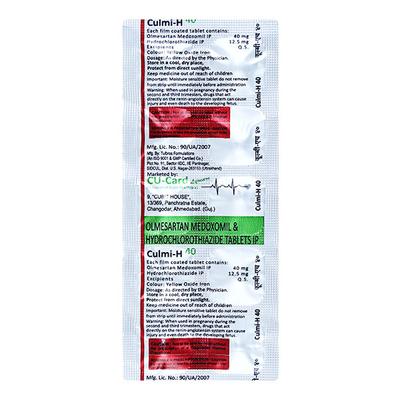 CULMI H 40 Tablet 10's - Hypertension-Ang