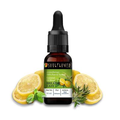 Soulflower Essential Oil Breathe Easy 15 ml - Essential Oils