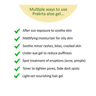 Prakrta Soothing Gel - Pure Aloe 50 gm - Lotions & Creams