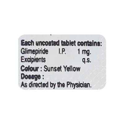 Linpride 1Mg Tablet 10's - Diabetes-Ant